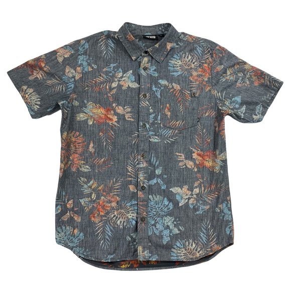 Vans Other - Vans Men's Floral Print Short Sleeve Button Down Shirt
